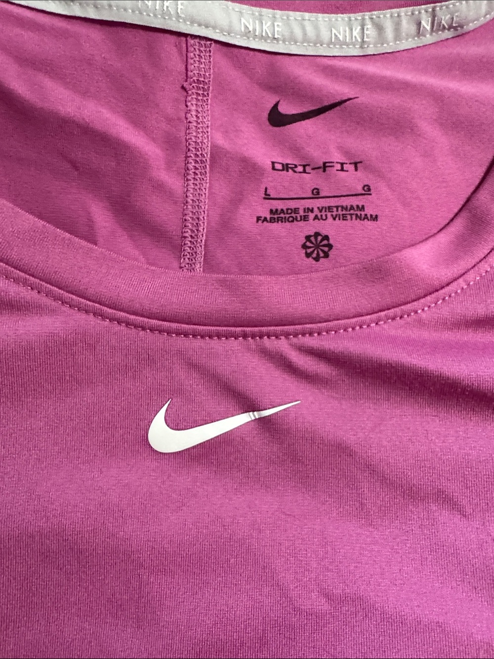 Nike Purple Crew Neck Performance Tee - Picture 3 of 3